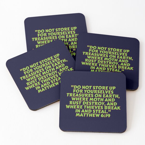 Item preview, Bible Verse Matthew 6:19 designed and sold by Prayingwarrior.