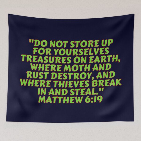 Item preview, Bible Verse Matthew 6:19 designed and sold by Prayingwarrior.