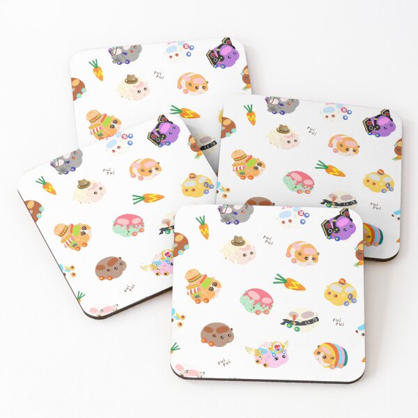Item preview, Pui Pui Molcar Assorted Characters Toss Design - White designed and sold by BlossomCreative.