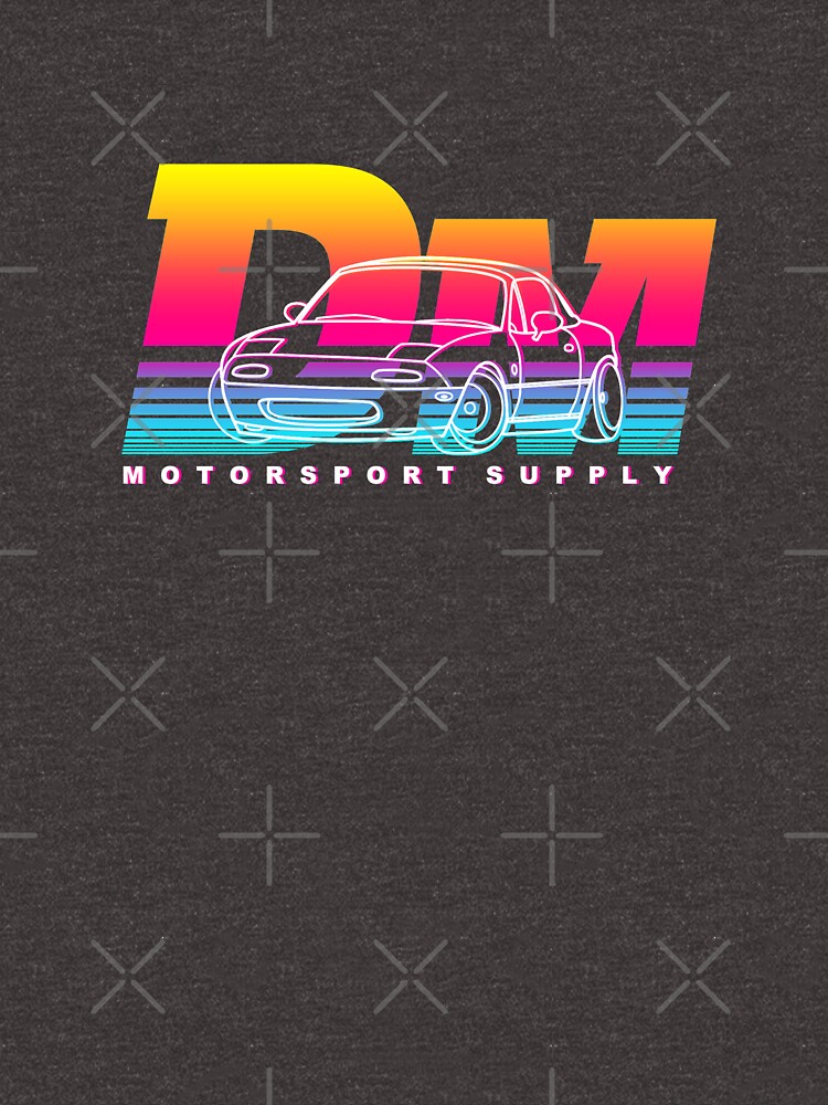 Thumbnail 7 of 7, Essential T-Shirt, Sliding into DMs Retro Miami Japanese Roadster Sports Car designed and sold by driftmerch.