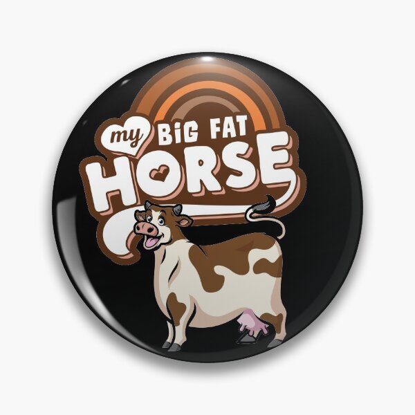 Item preview, My Big Fat Horse, Funny 80's Parody, Cow Joke designed and sold by gorillamerch.