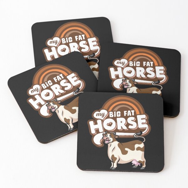 Item preview, My Big Fat Horse, Funny 80's Parody, Cow Joke designed and sold by gorillamerch.