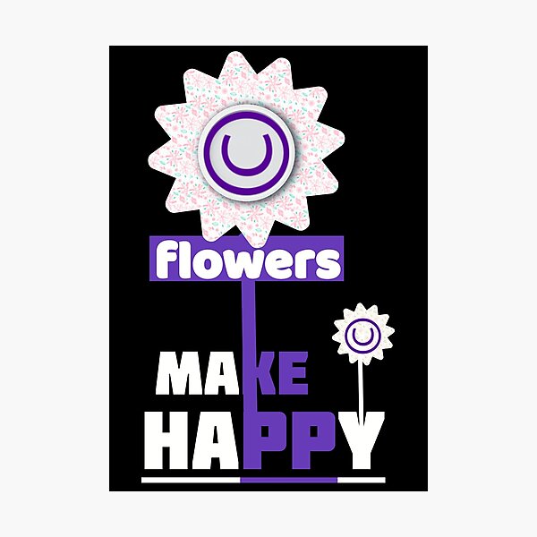 Item preview, Flowers Make Happy designed and sold by MOKAdesign.