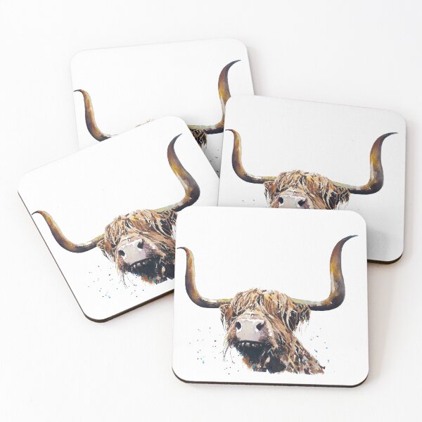 Item preview, Highland Cow Watercolour Art,Highland Cow Art designed and sold by EdsWatercolours.