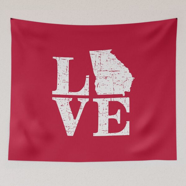 Item preview, Love Georgia Vintage GA Bulldogs State Pride designed and sold by pixeljamz.