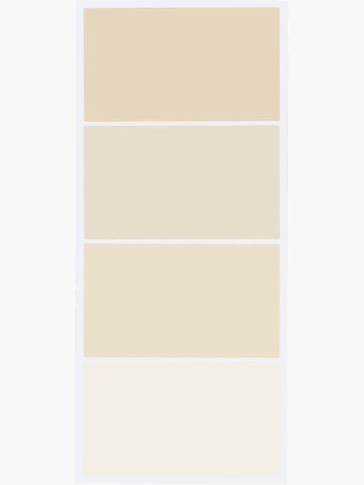 "cream paint chip" Sticker for Sale by DaisySquared Redbubble