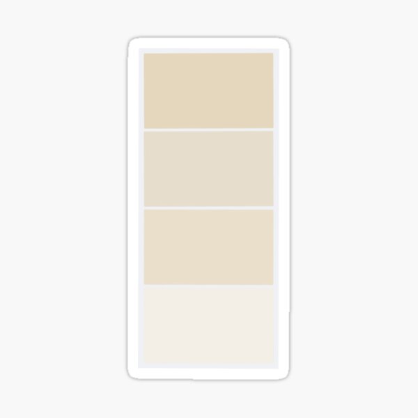 "cream paint chip" Sticker for Sale by DaisySquared Redbubble