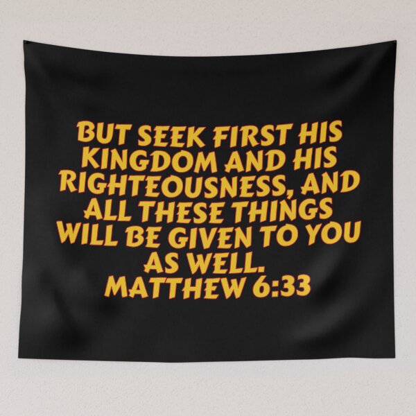 Item preview, Bible Verse Matthew 6:33 designed and sold by Prayingwarrior.