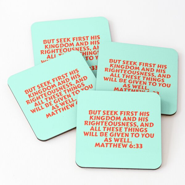 Item preview, Bible Verse Matthew 6:33 designed and sold by Prayingwarrior.