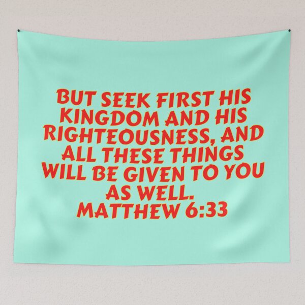 Item preview, Bible Verse Matthew 6:33 designed and sold by Prayingwarrior.