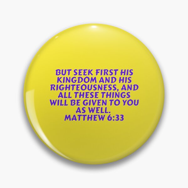 Item preview, Bible Verse Matthew 6:33 designed and sold by Prayingwarrior.