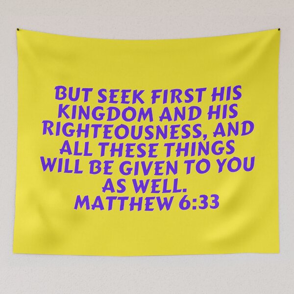Item preview, Bible Verse Matthew 6:33 designed and sold by Prayingwarrior.