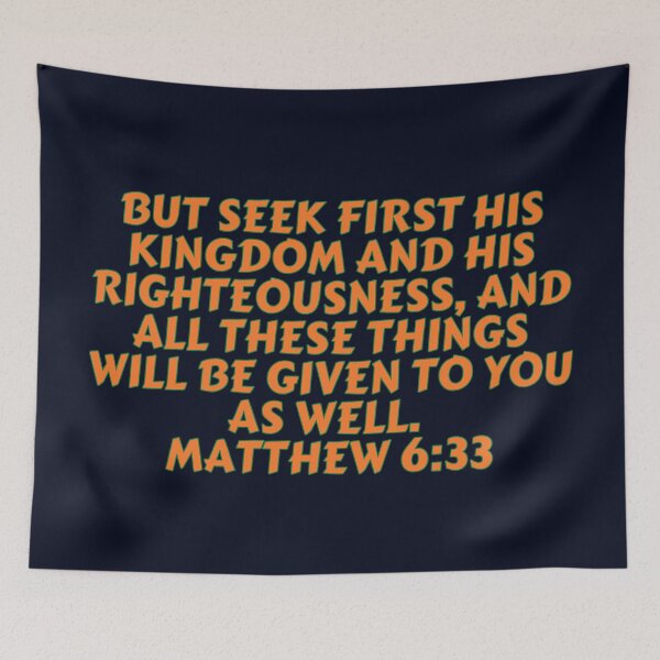 Item preview, Bible Verse Matthew 6:33 designed and sold by Prayingwarrior.