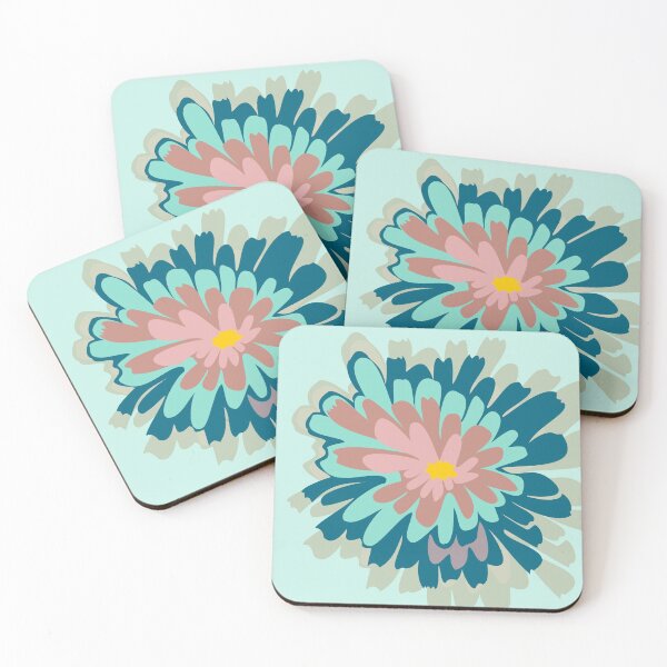 Item preview, Utah Wildflower Bloom in Blue and Pink (Pale Agoseris) designed and sold by Mountain Flower.