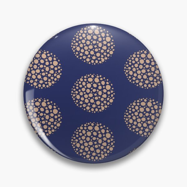 Item preview, Crater planet large-scale fashion print, gold on midnight blue designed and sold by Susan Marie Williams.