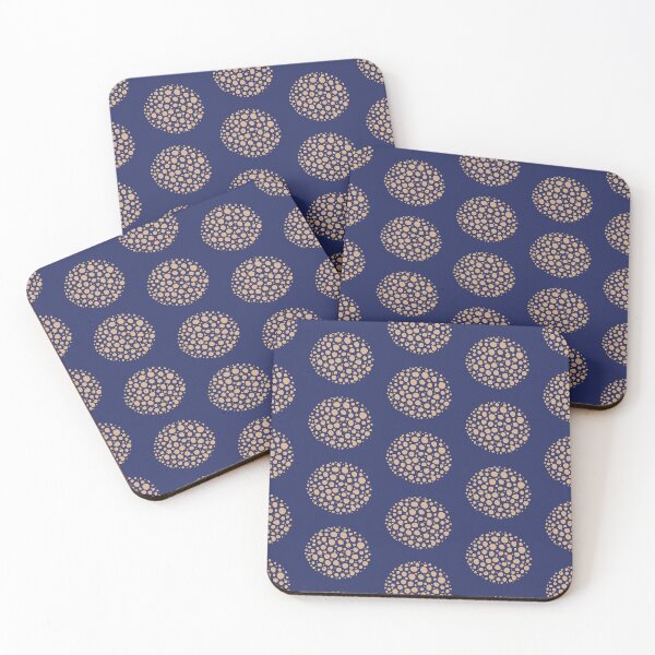 Item preview, Crater planet large-scale fashion print, gold on midnight blue designed and sold by Susan Marie Williams.