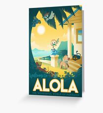 welcome to alola Greeting Card