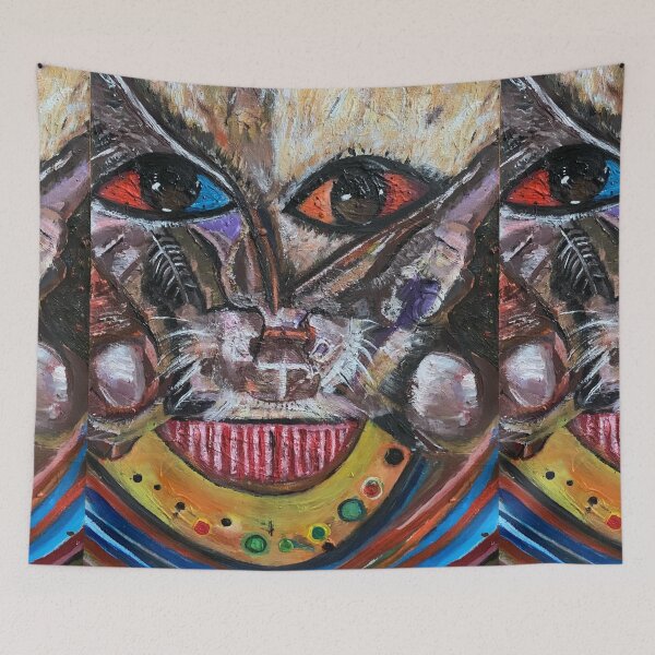 Item preview, Bat Crazy Universe, a Gorgeous Abstract Portrait designed and sold by Art With Impact – Statement Art & Apparel for Deep Thinkers.