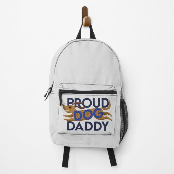 Item preview, Proud Dog Daddy- with blue bold text dachshund designed and sold by Giddygoatthe3rd.