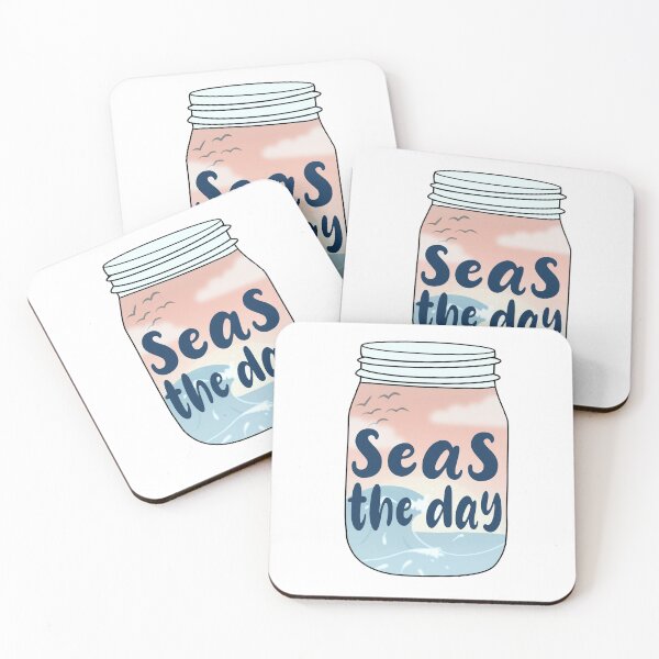 Item preview, “Seas the Day” jar designed and sold by hannahnicole420.