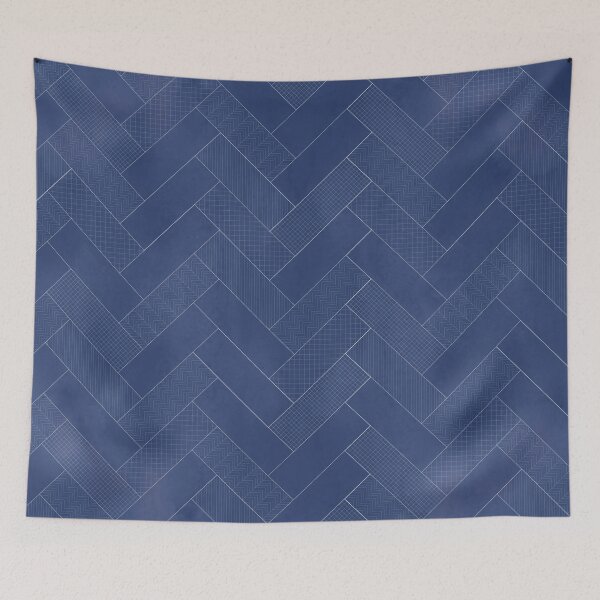 Item preview, Blue Portuguese Geometric Tiles designed and sold by CiaraPrints.