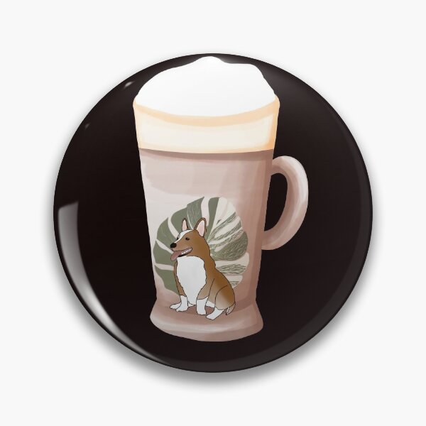 Item preview, Coffee Crema Corgi designed and sold by CorgiCottage.