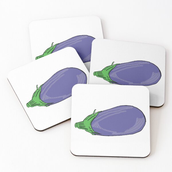 Item preview, 2021 04 vegetables digital painting l'aubergine  designed and sold by katherine montalto.