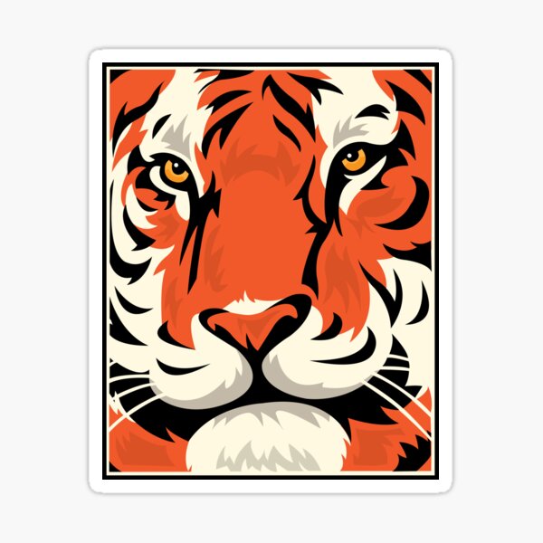 Supreme tiger cheap sticker