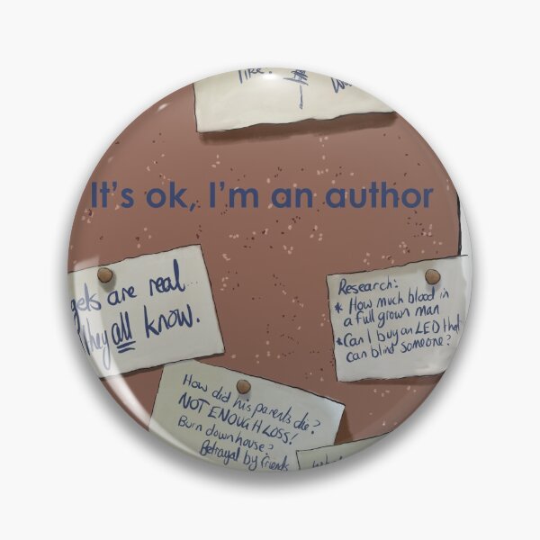 Item preview, It's ok, I'm an author - corkboard and notes. designed and sold by findingdamo.