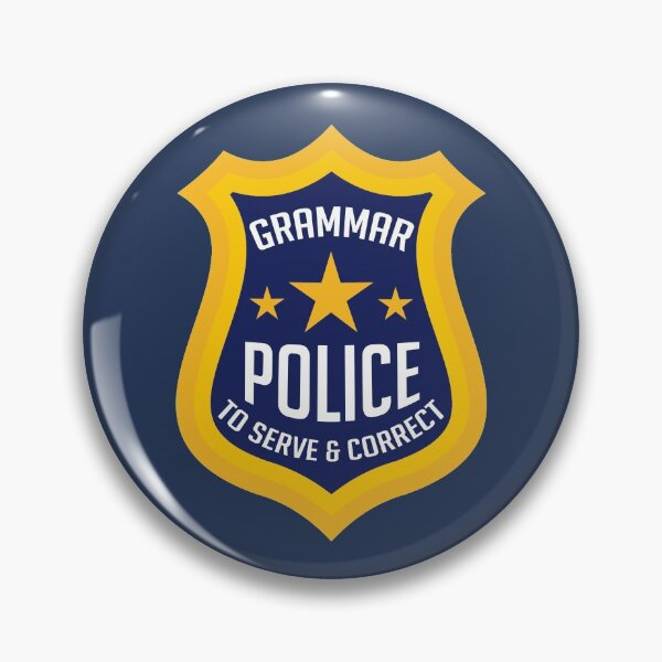 Item preview, Grammar Police - To Serve & Correct designed and sold by Koi-Art.