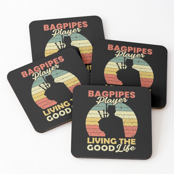 Item preview, Bagpipes Player Living The Good Life designed and sold by T-shirt For You.