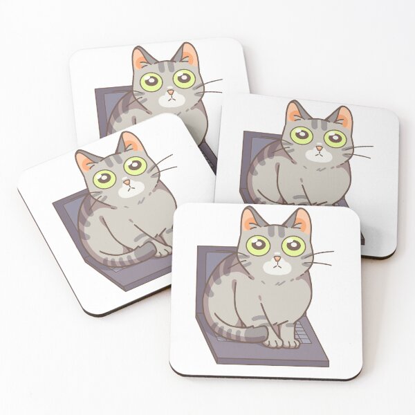 Item preview, Cat on Laptop 2 designed and sold by ImpulsiveToby.