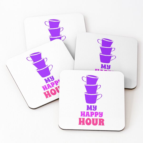 Item preview, Coffee my happy hour designed and sold by HumanwreckageRB.