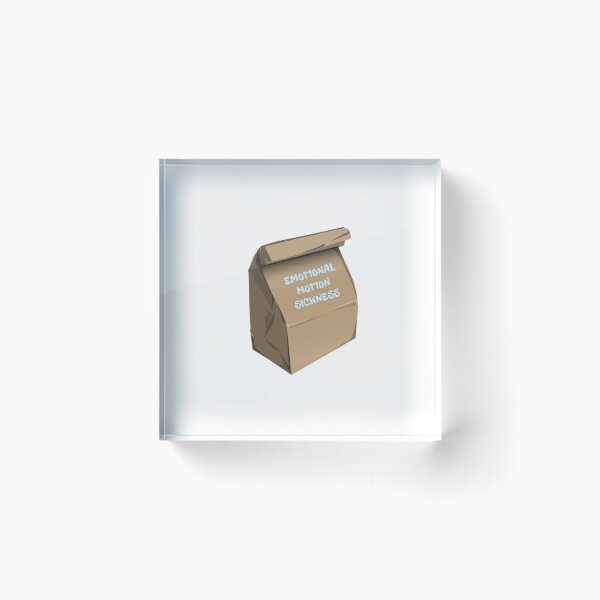 Item preview, motion sickness - phoebe bridgers song sticker !!! (light blue)  designed and sold by mass-stickers.
