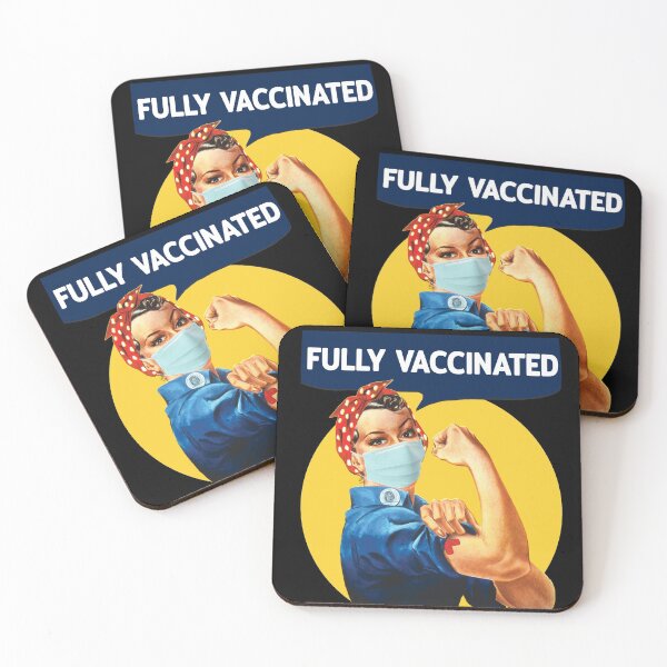 Item preview, Vacuna Covid completamente vacunada Rosie the Riveter - Vacuna Covid 19, Vacuna Pfizer, Vacuna Moderna, Vacuna Johnson y Johnson designed and sold by Wanderlust Designs.