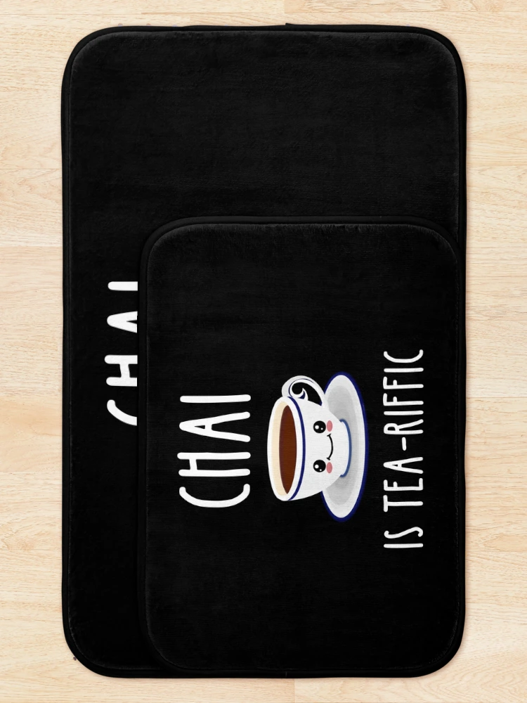 Thumbnail 5 of 6, Bath Mat, Chai Is Tea-Riffic designed and sold by Cat Lady Designs.