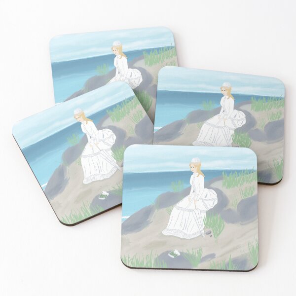 Item preview, Victorian Lady By The Sea designed and sold by VintageCottage.