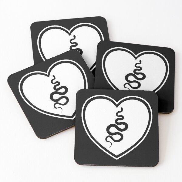Item preview, Heart Icon with Snake Silhouette  designed and sold by dylanxh.