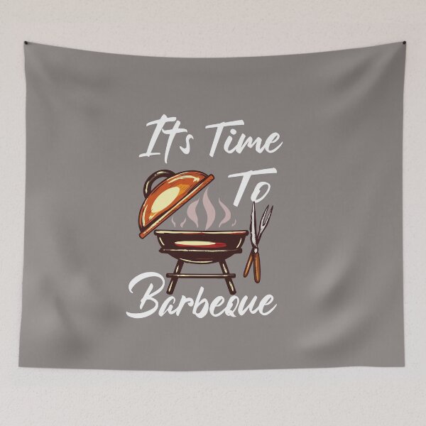 Item preview, it's time to barbeque tablier de BBQ designed and sold by Kissane art.