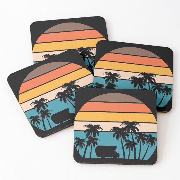 Item preview, RV Beach Camping: Home Is Where The Beach Is Vintage Sunset designed and sold by TKsTees.
