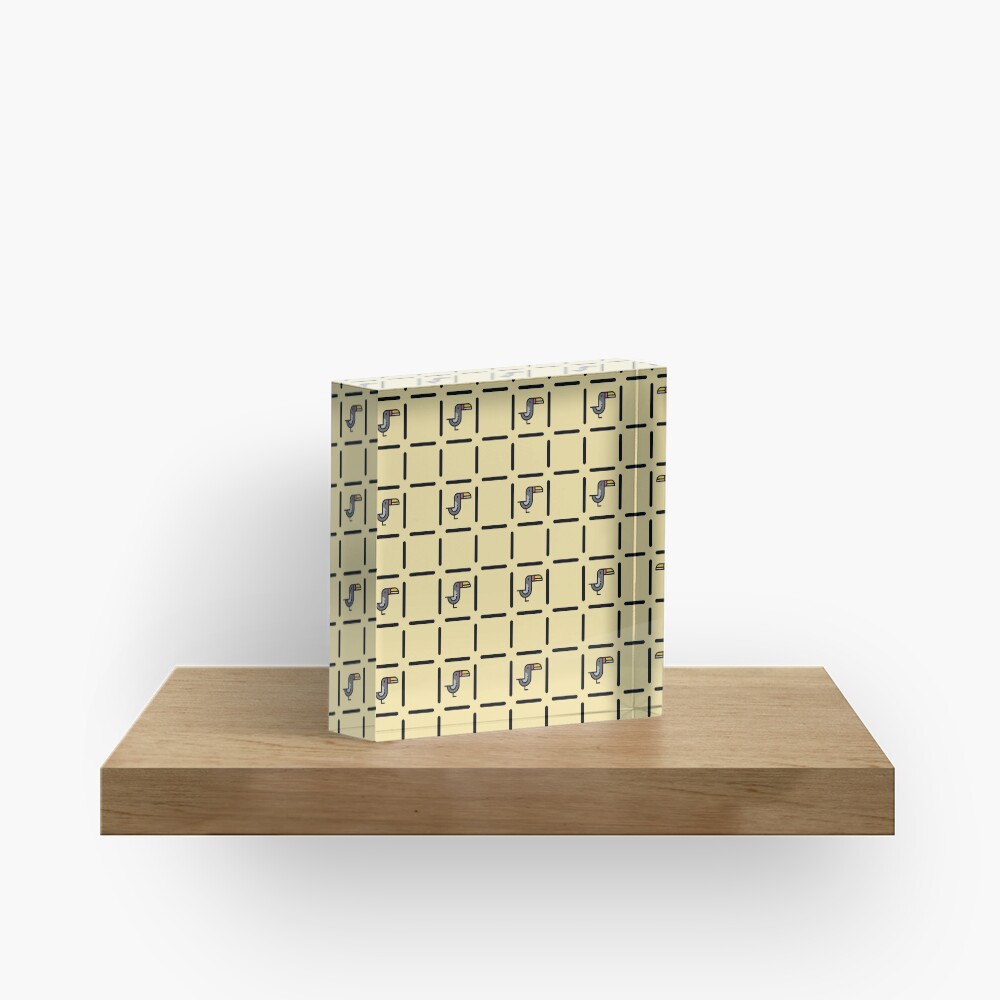 Vista previa del artículo con la obra «Bloque acrílico», diseñado y vendido por smilesharks.