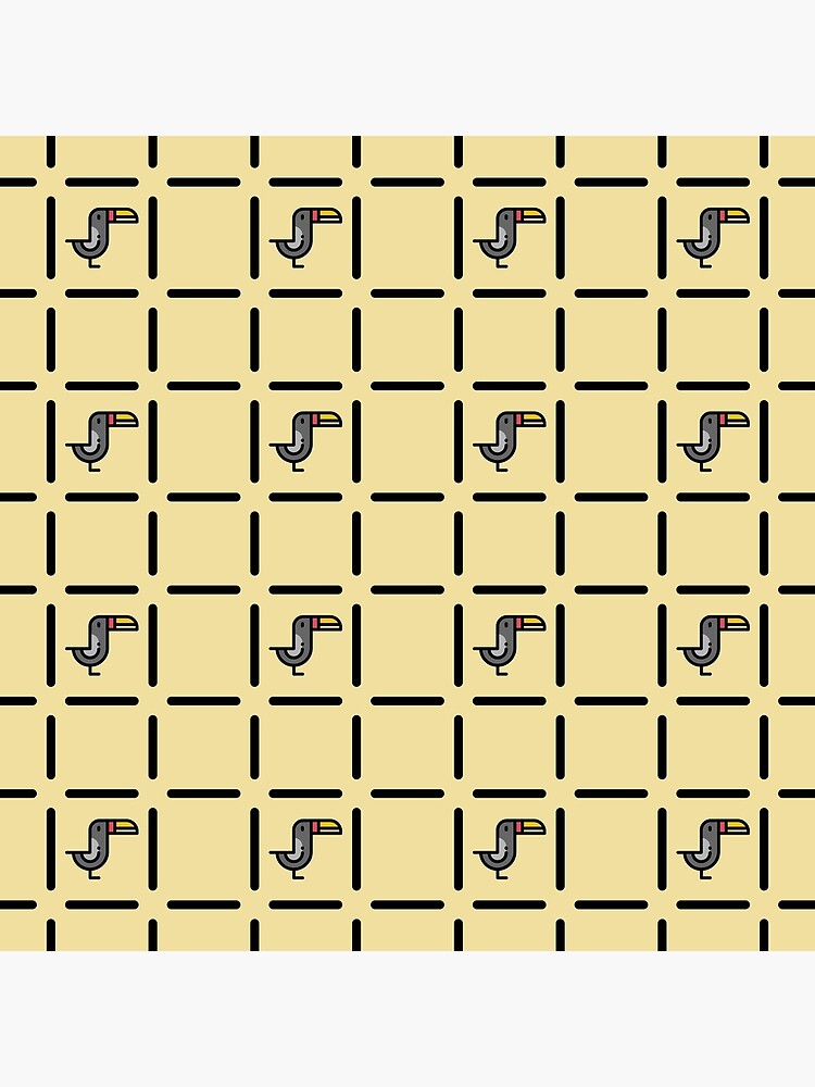 Imagen 3 de 3, Lienzo con la obra Toucan pattern, diseñada y vendida por smilesharks.