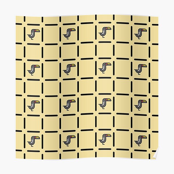 Toucan pattern Póster
