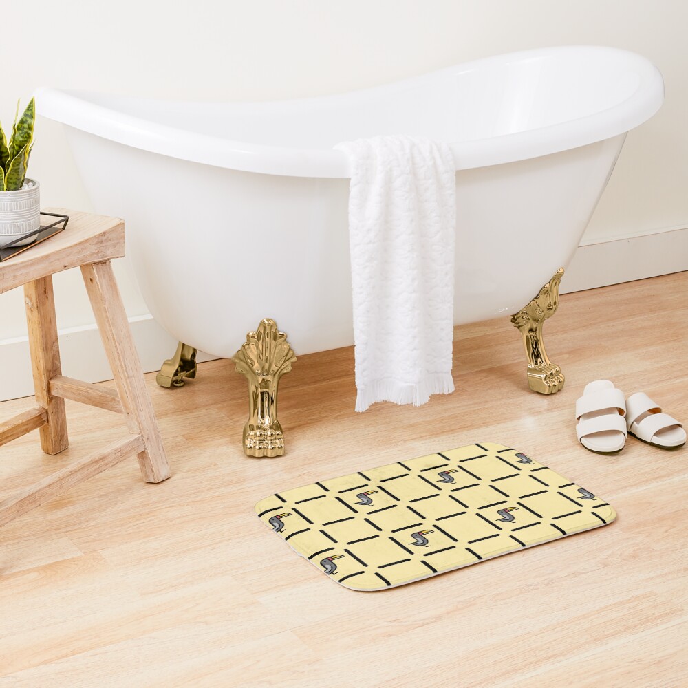 Vista previa del artículo con la obra «Alfombra de baño», diseñado y vendido por smilesharks.