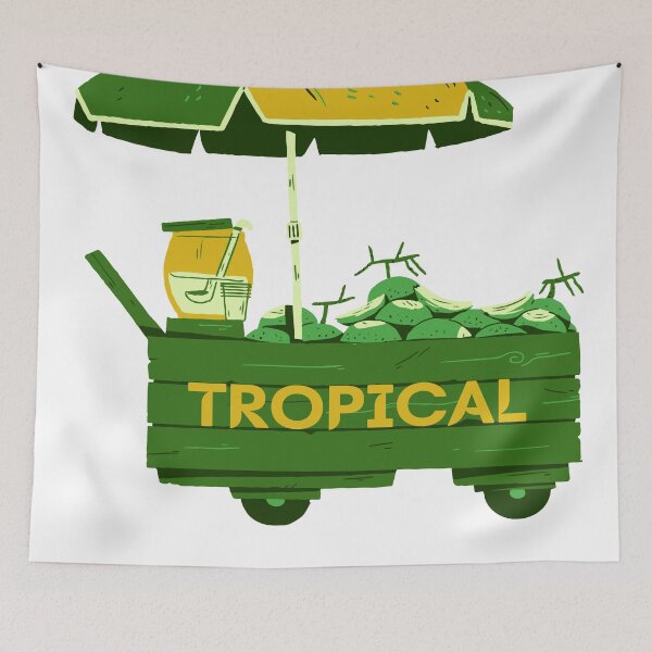 Item preview, Aesthetic Tropical street vendor designed and sold by Momo-thoughts.