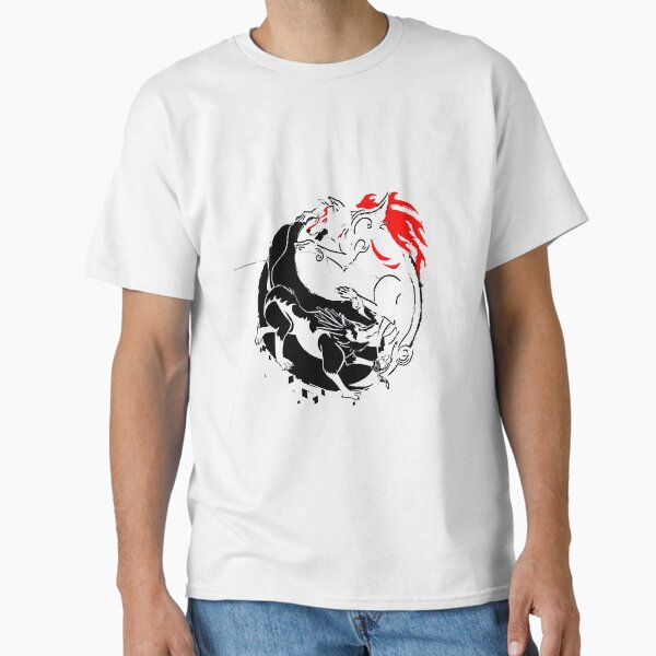 Vista previa del artículo con la obra «Lobos Yin Yang», diseñado y vendido por menti429.