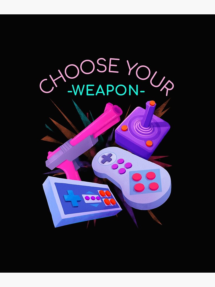 "Classic video game controls" Poster for Sale by HumanwreckageRB