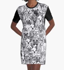 christmas dogs Graphic T-Shirt Dress
