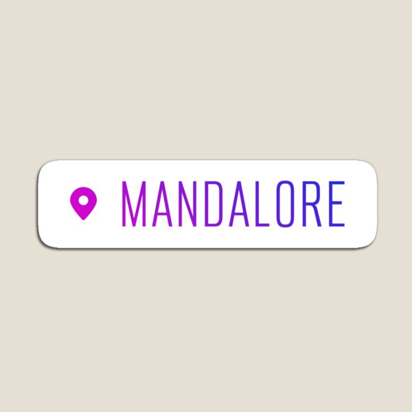 Vista previa del artículo con la obra «Mandalore - Geoetiqueta», diseñado y vendido por goal-getter.