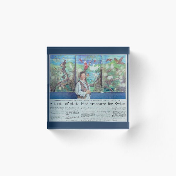 GALLIMAUFRY ~ D1G1TAL-M00DZ ~ Henry the Handfish by tasmanianartist Acrylic Block